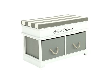 seat bench 2 new lavica bielosiva