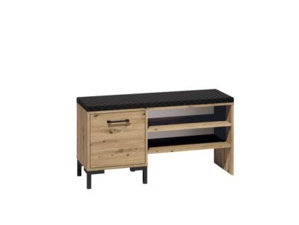 NEVIO 05 botník se sedátkem, dub artisan