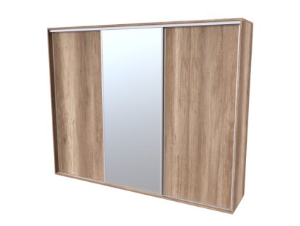 FLEXI 3 skříň š.280cm v.240cm: 3x dveře