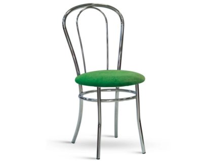 BISTRO židle kostra chrom, sedák čalouněný