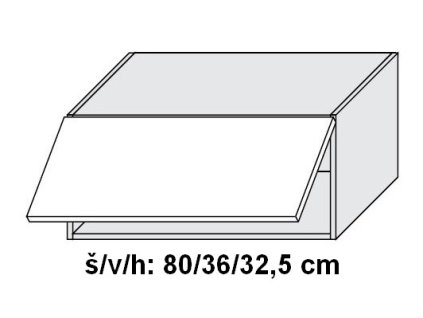 QuantumW4B/80 skříňka horní výklopná