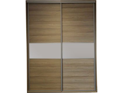 HANY skříň 120 - 190 cm, výška 220 cm - dveře dělené