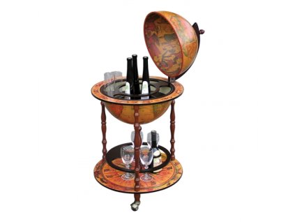 GLOBUS servírovací barový stolek na kolečkách