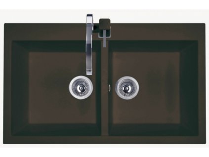 AMANDA 860 DUO granitový dřez černý