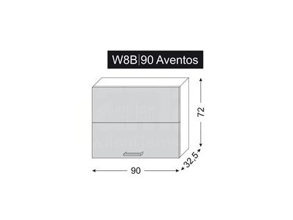 Platinum W8B/90 AV skříňka horní