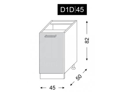 Platinum D1D/45 skříňka dolní