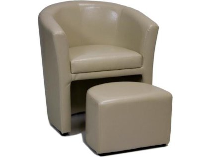 AVA HOLGER křeslo s taburetem, nosnost 150 kg