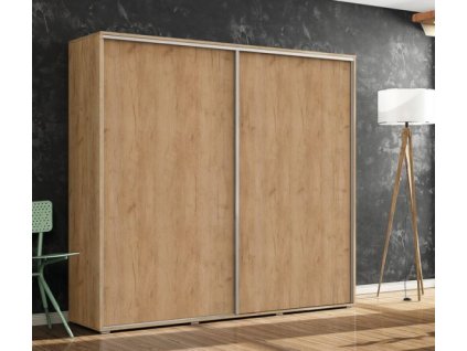 A15 skříň šatní v. 245 cm s posuvnými dveřmi