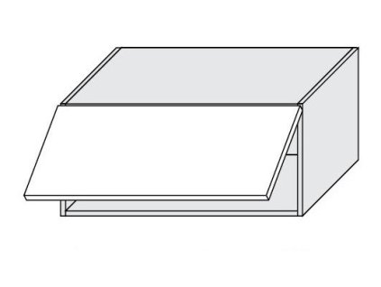 W4B/ 80 dvířka horní Silver - Havana k výklopné skříňce