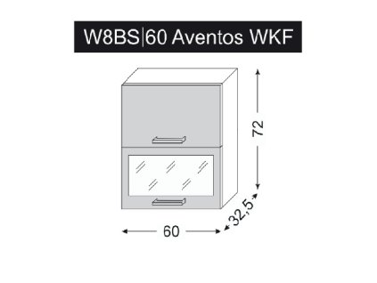 Quantum W8BS AVENTOS/60 skříňka horní výklopná