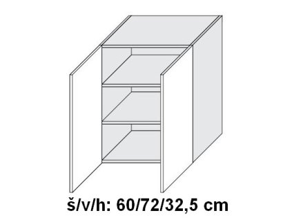 Quantum W3/60 skříňka horní