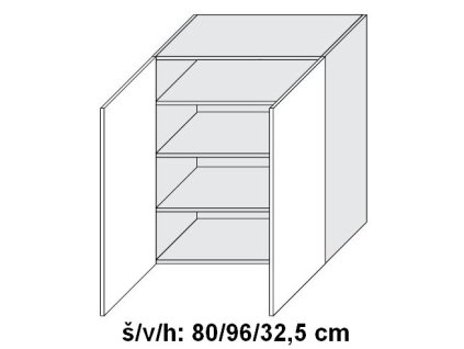 Quantum W4/80 skříňka horní