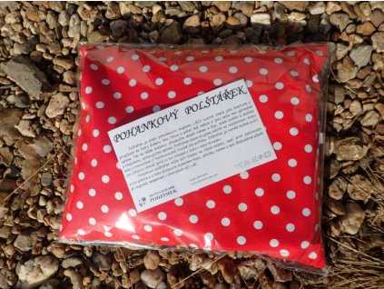 Aromis Polštářek pohankový červený, BIO kvalita - 25 x 30 cm