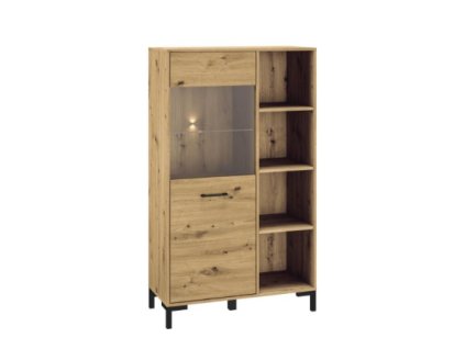 NEVIO 19 vitrína nízká, dub artisan