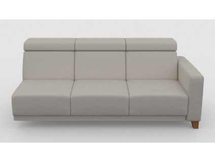 KELLY SEGM.3R P pravý, prvek modulový trojsed s jedním bokem rozkládací