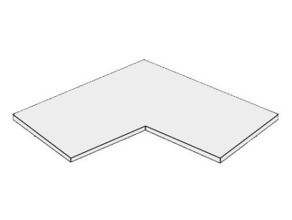 GOLD LUX police do D12/90 rohová