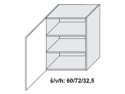 Quantum W2/60 skříňka horní