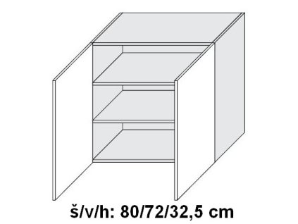 Quantum W3/80 skříňka horní