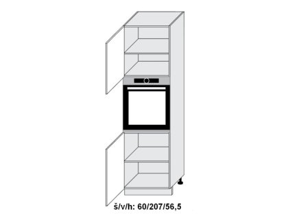 Quantum D14/RU/60/207-2D skříňka pro vestavnou troubu
