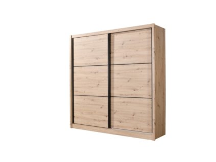 NAVARA 215 skříň šatní, dub artisan