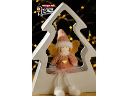 Stromeček bílý, porcelánový 16 cm