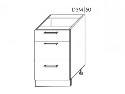 Platinum D3M/50 skříňka dolní