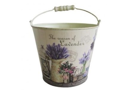 Plechový květináč střední12,5cm