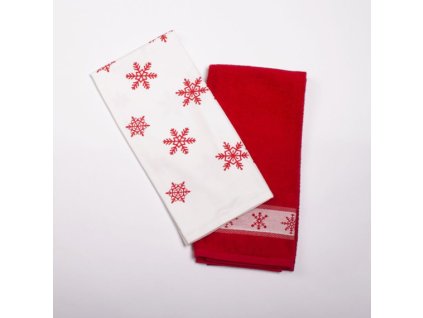 Utěrka Ma Froté potisk Holy červená