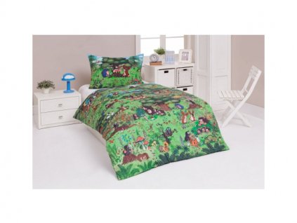 Povlečení Bavlna Krtek v lese 140 x 200 cm
