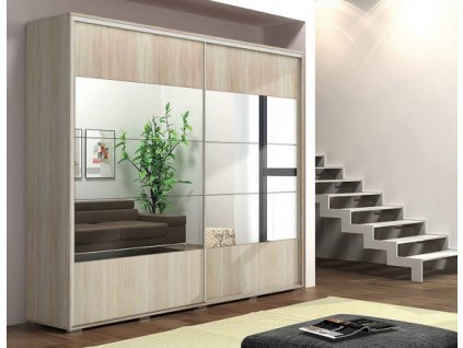 A17 skříň šatní v. 245 cm s posuvnými dveřmi