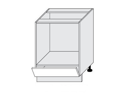 D11K/60 dvířka dolní Silver - Havana pro vestavnou troubu