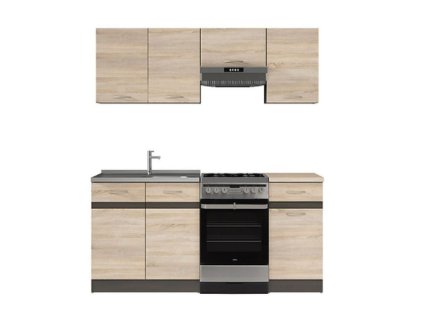 JUNONA 170 cm kuchyň dub sonoma / wenge