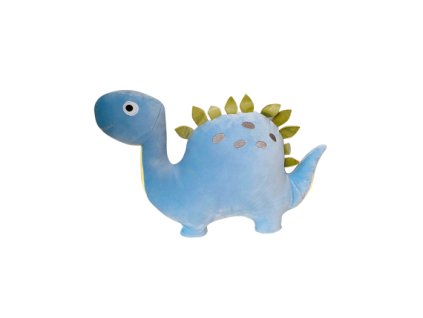 Plyšák polštářek DINO 40 cm modrý
