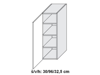 Quantum W4/30 skříňka horní