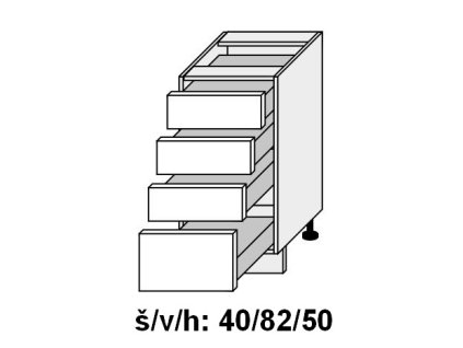 Quantum D4M/40 skříňka dolní