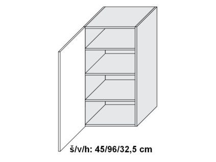 Quantum W4/45 skříňka horní