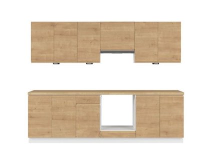 Kuchyň SOLE 260 s vybavením, dub arlington