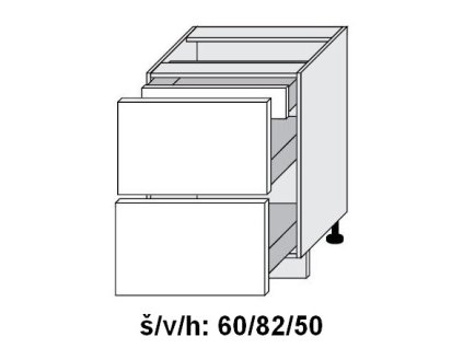 Titanium D2E 60/ 1E skříňka dolní
