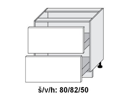 Quantum D2M/80 skříňka dolní zásuvková