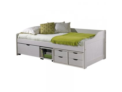 Postel MAXIMA s úložnými zásuvkami 8809B - bílá