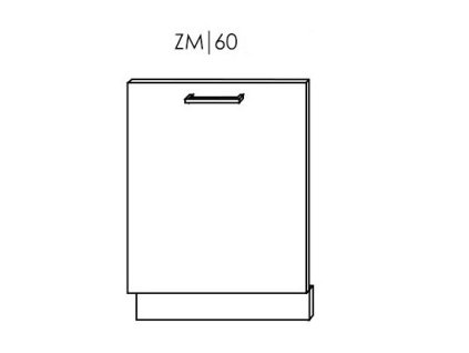Platinum ZM 60/72 dvířko na vestavnou myčku