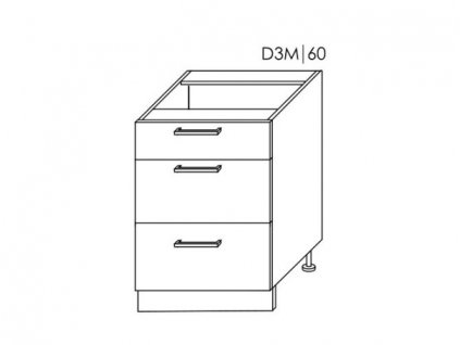 Platinum D3M/60 skříňka dolní
