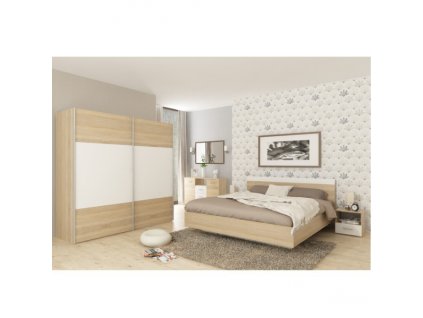 GABRIELA komplet ložnice, skříň, postel 180, noční stolky