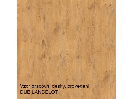 Dvířka na vestavnou myčku nádobí, dub lancelot / bílá extra vysoký lesk HG, VEGA ZM 713x446
