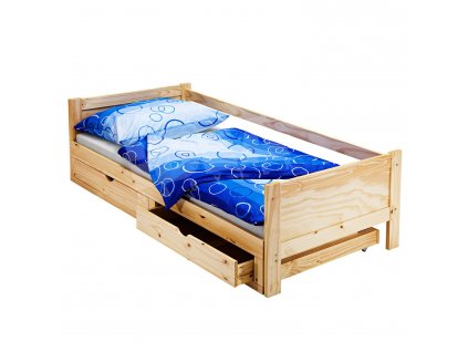 Masivní borovicové víceúčelové lůžko DIANA 180x200 cm - flexibilní a elegantní