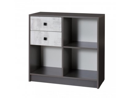 Regál Tomio R13 levý grafit/enigma
