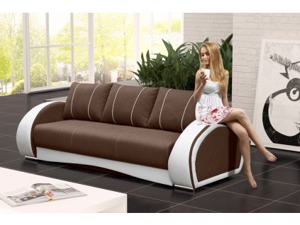 Pohovka Cherry tm.hnědá