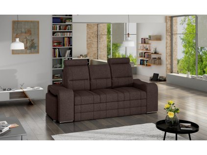 Pohovka Wenezie+2T tm.hnědá