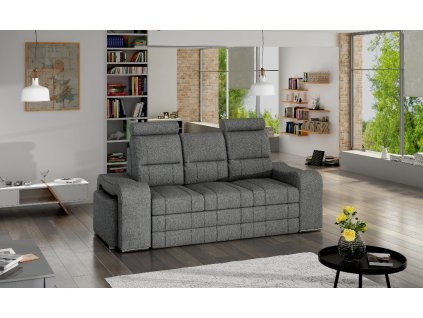 Pohovka Wenezie+2T tm.šedá