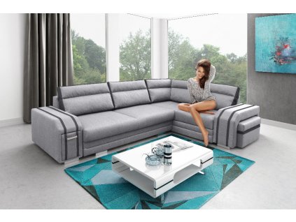 Sedací souprava Avanti P sv.šedá/tm.šedá